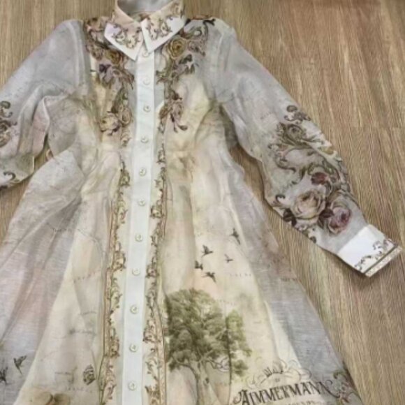 Zimmerman Floral Fit & Flare Dress - Picture 3 of 5